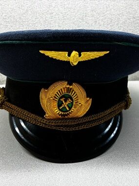 VTG SOVIET Uniform Military Officer Visor Cap size 56 Railroad Railways USSR
